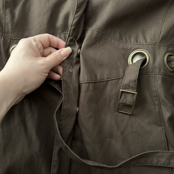 VIA SPIGA Brown Belted Trench Coat size‎ medium - Picture 9 of 12